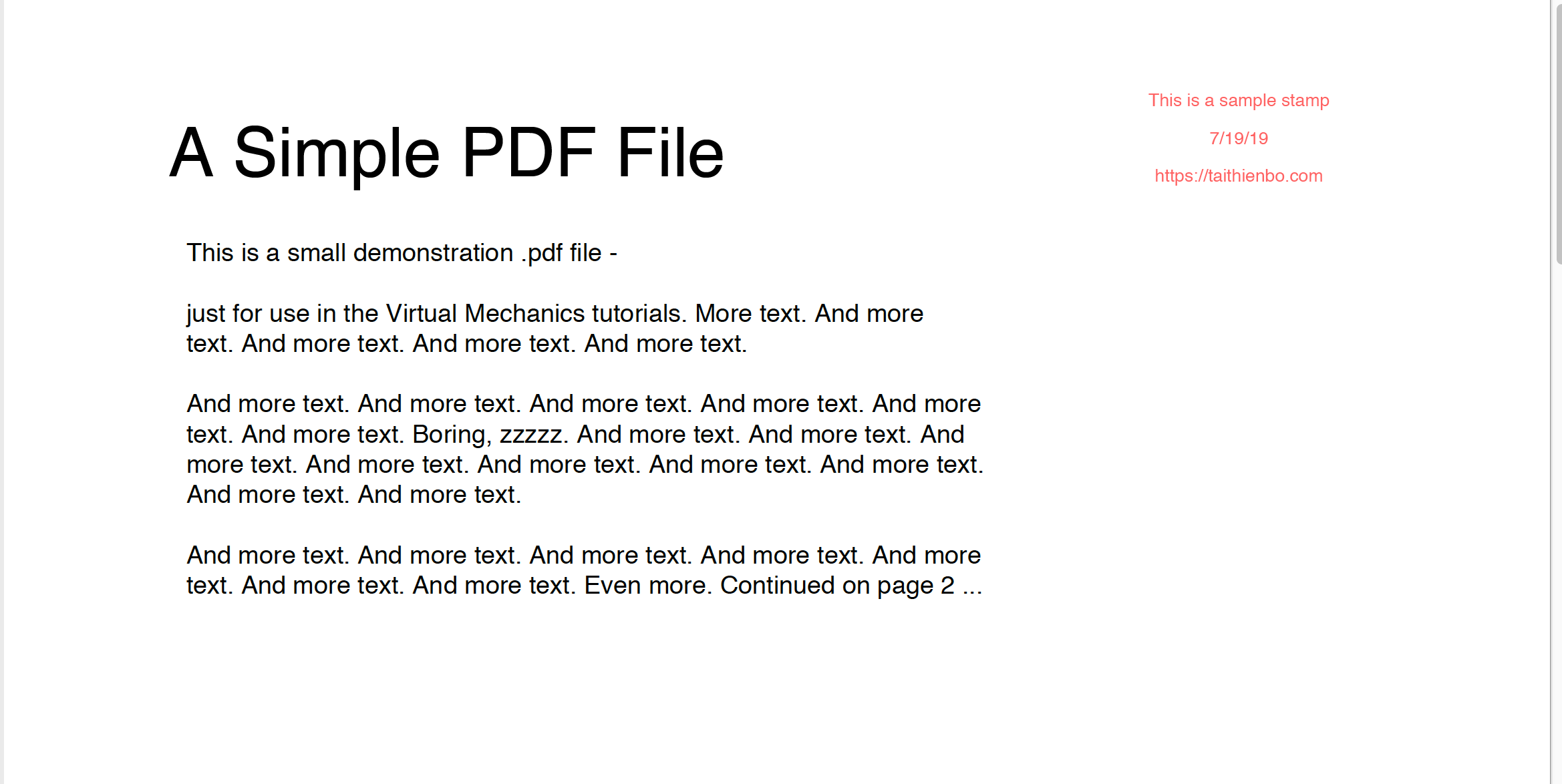 Pdf Stamping Using Itextsharp Net Core Taithienbo